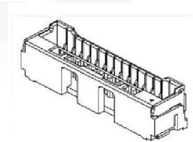 502584-0460, PCB Receptacle, Female, 2A, 100V, Contacts - 4 502584-0460, PCB Receptacle, Female, 2A, 100V, Contacts - 4