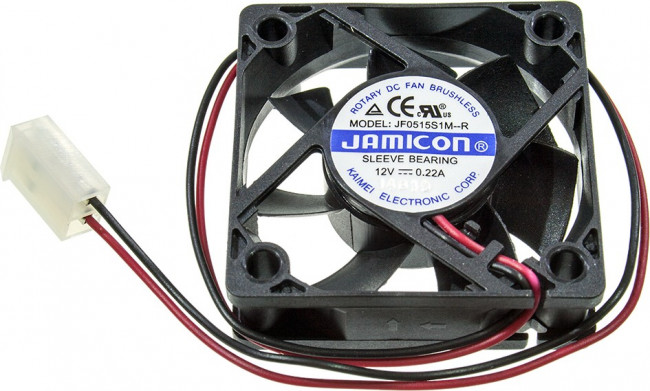 Вентилятор 50x50x15, напряжение 12В, ток 0,22А, выводы 2L+PHU, подшипник скольжения, JF0515S1M-R JA Вентилятор 50x50x15, напряжение 12В, ток 0,22А, выводы 2L+PHU, подшипник скольжения, JF0515S1M-R JA