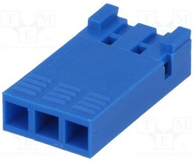 FCI-65240-003, Вилка; провод-плата; "мама"; PIN: 3; без контактов; 2,54мм; DUBOX