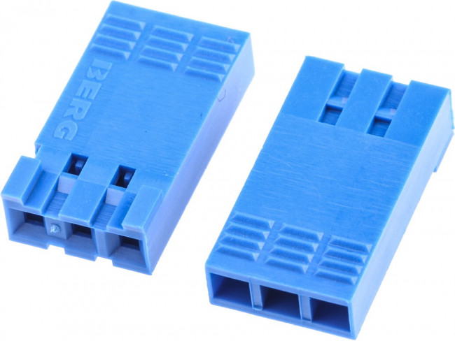 FCI-65240-003, Вилка; провод-плата; "мама"; PIN: 3; без контактов; 2,54мм; DUBOX