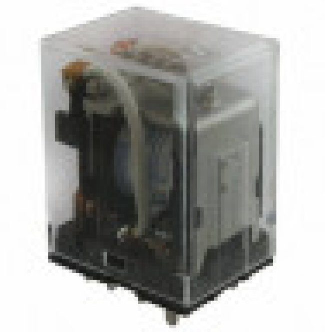 LY2-0-AC110/120, Power Relay 110/120VAC 10A DPDT(28x21.5x36)mm THT