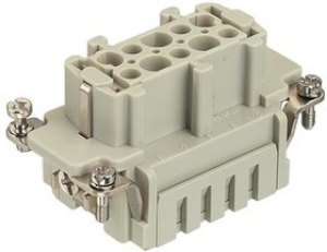 09330102716, Heavy Duty Power Connectors HAN ES 10B 10P FEMAL CAGE-CLAMP TERM