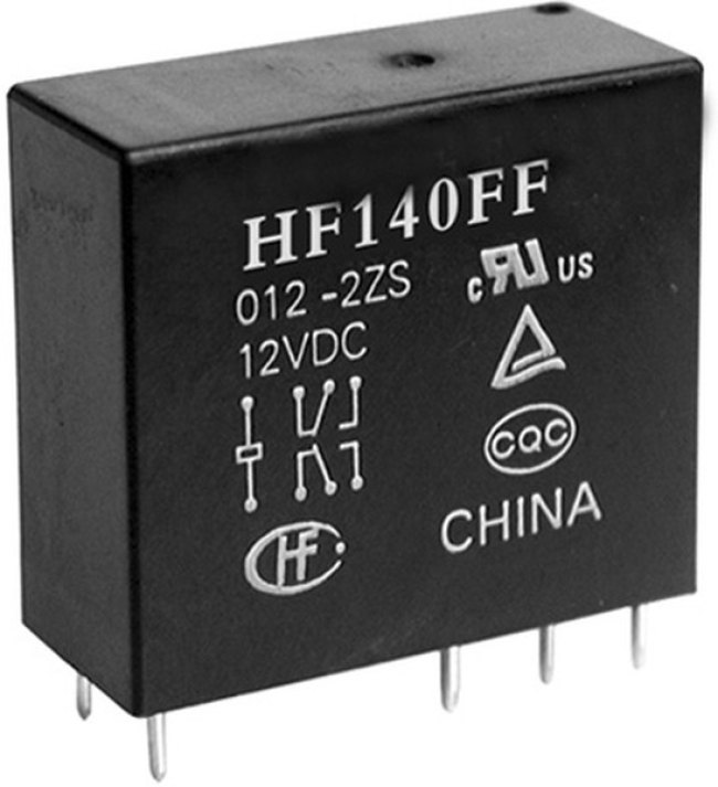 HF140FF/012-2HTF, Реле силовое, 10А два контакта на замыкание катушка 12В