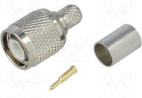 TNC-004, Вилка, TNC, "папа", прямой, RG6, обжим, на провод