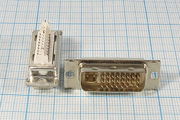 Разъем DVI-29M вилка, 29C, на блок, DVI-29M
