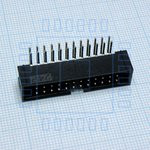 BH-24R (IDC-24MR) (DS1013-24R), Вилка на плату угловая 24pin 2.54мм