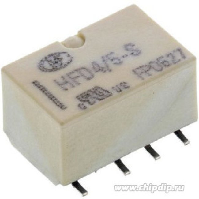 HFD4/5S(R) (IM03GR), Реле 2 переключ. 5VDC, 2A/250VAC DPDT SMD