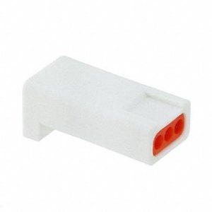 1-2834075-3, Корпус разъема, миниатюрный, IP67, белый, SlimSeal Series, Гнездо, 3 вывод(-ов), 2.5 мм