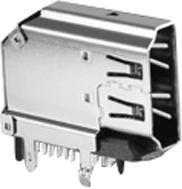 KDMIX-SL1-NS-WS-B15, HDMI, Displayport &amp; DVI Connectors UPRIGHT HDMI SLIM W/O FLANGE BLK 15u