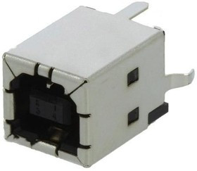5788336-1, Разъем USB тип B, USB 2.0, розетка, 4 вывод(-ов), Монтаж в Сквозное Отверстие, Вертикальный