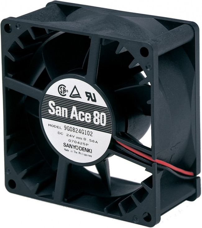 9G0824G101, DC Fans DC Axial Fan, 80x80x38mm, 24VDC, High Performance, Tachometer