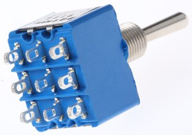 5656A, Toggle Switch, Panel Mount, On-On, 3PDT, Solder Terminal