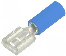 VDADF2-250A BU(S) K, Наконечник: плоский; 6,3мм; 0,8мм; "мама"; 1-2,5мм2; обжим VDADF2-250A BU(S) K, Наконечник: плоский; 6,3мм; 0,8мм; "мама"; 1-2,5мм2; обжим