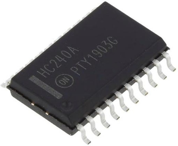 MC74HC240ADWG, Буфер / линейный драйвер / линейный приемник, инвертирующий, 74HC240A, 2В - 6В, WSOIC-20