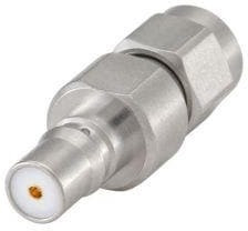 28K132-S00N5, RF Adapters - Between Series SMA Plug to QMA Jack Straight Adapter