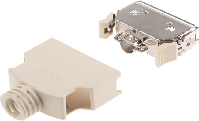 10340-3210-000, D-Sub Backshells 40P JUNCTION SHELL IDC WIREMOUNT SHIELD