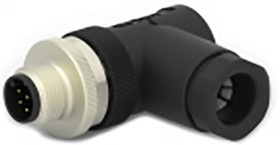 T4113002081-000, Разъем Кабеля, 8-полюсный, M12, штекер, M12, Male, 8 Positions, Винтовой Штырь T4113002081-000, Разъем Кабеля, 8-полюсный, M12, штекер, M12, Male, 8 Positions, Винтовой Штырь