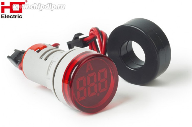 085-06-256, Индикатор тока AD-22 (LED) d22мм красный IP54 HLT 085-06-256, Индикатор тока AD-22 (LED) d22мм красный IP54 HLT