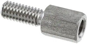 M2143-4007-SS, Standoffs &amp; Spacers SS M4x0.7 8mm 6mm HEX ML/FEM Standoff