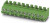 PCB terminal, 2 pole, pitch 5 mm, AWG 20-10, 32 A, screw connection, green, 1987724