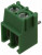 PCB terminal, 2 pole, pitch 5 mm, AWG 20-10, 32 A, screw connection, green, 1987724