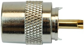 RW4-002, UHF Connector Male Nickel Plated Brass RG59U