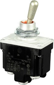 2TL1-50, Toggle Switches 2 Pole 3 Position Standard Lever