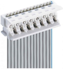 MICA 06, Conn IDC Connector SKT 6 POS 1.27mm IDT RA Cable Mount Box