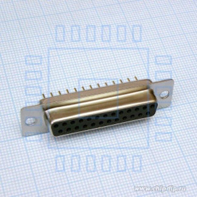 DS1034-25FBNSISS, (DBS-25F), D-Sub, розетка на плату