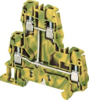 Клемма ZS6-D1-PE/6 для заземления, 2 уровня, 4 контакта, 720А/1c, ж./зеленый Клемма ZS6-D1-PE/6 для заземления, 2 уровня, 4 контакта, 720А/1c, ж./зеленый
