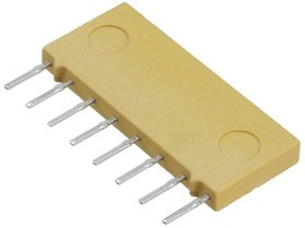 M8340105K1002FGD03, Res Thick Film NET 10K Ohm 1% 0.8W ±100ppm/°C ISOL Molded 8-Pin SIP Pin Thru-Hol