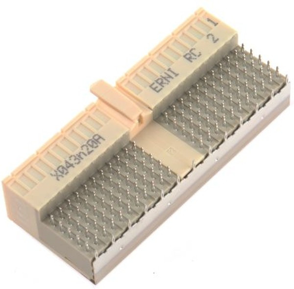 354142 / 5352068-1, ERmet 2mm Pitch Hard Metric Type A Backplane Connector, Female, Right Angle, 5 Row, 110 Way