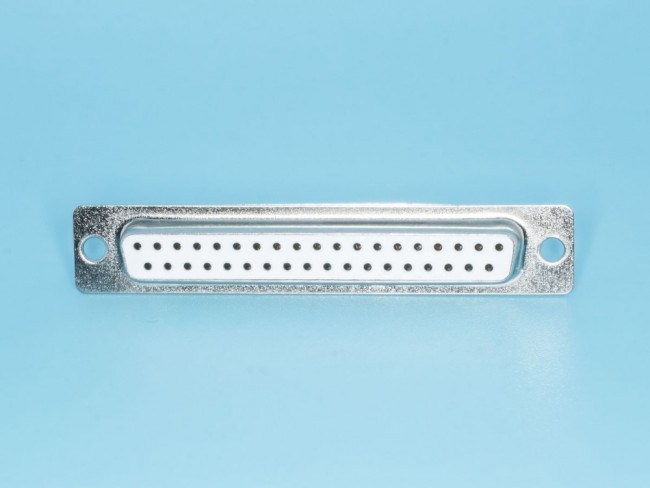 DB-37F, Разъем D-SUB 37 контактов, гнездо на кабель, пайка, тип 2