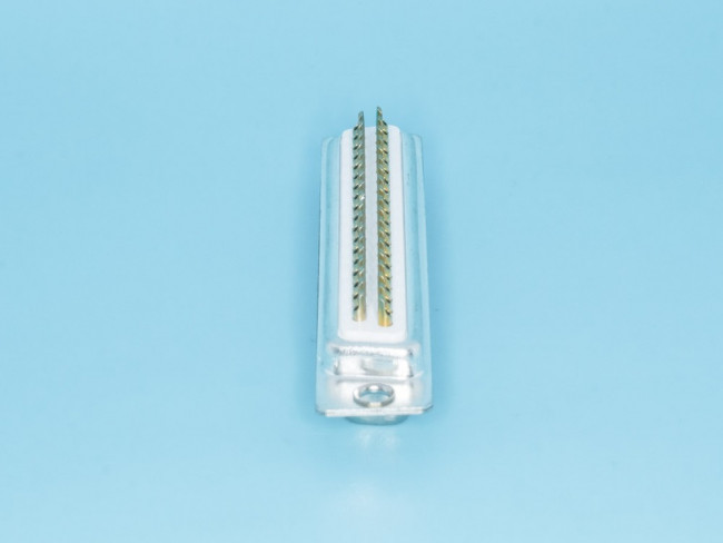 DB-37F, Разъем D-SUB 37 контактов, гнездо на кабель, пайка, тип 2