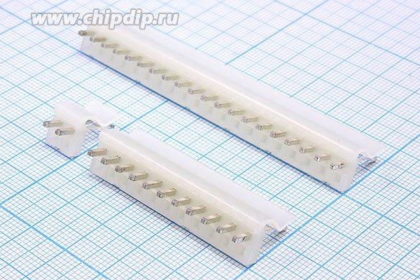 Штекер питания PWL, однорядный, 3 контакта, шаг 3.96, на плату, PWL-03; №2375 штек пит PWL\1x 3\P3,96\плат\\PWL-03