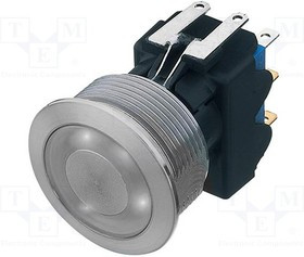 1241.6934.1121000, Переключатель: антивандальный, Пол: 2, DPDT, 3A/250ВAC, IP67, d22мм