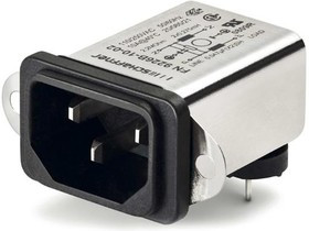 FN9226-10-06, Filtered IEC Power Entry Module, IEC C14, General Purpose, 10 А, 250 В AC