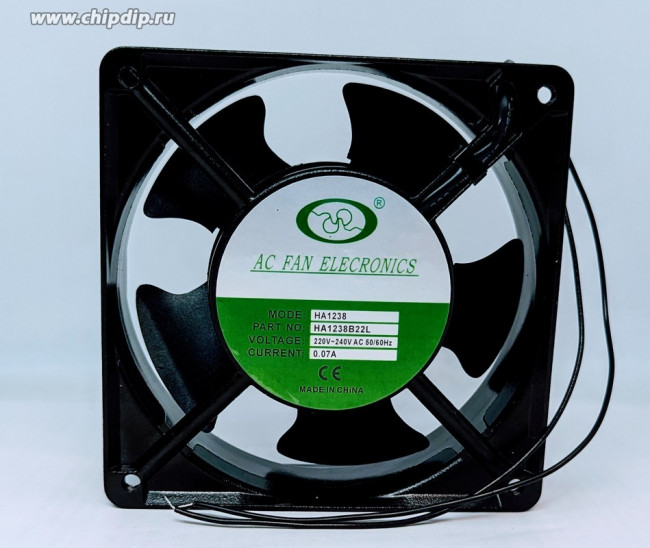 Вентилятор FAN ELECTRONICS HA1238 HA1238B22L 220V-240V AC 50/60Hz 0.07A 120x38 2pin