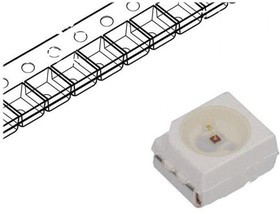 HSMZ-A100-T00J1, Светодиод, Красный, SMD (Поверхностный Монтаж), PLCC-2, 20 мА, 2.2 В, 630 нм HSMZ-A100-T00J1, Светодиод, Красный, SMD (Поверхностный Монтаж), PLCC-2, 20 мА, 2.2 В, 630 нм