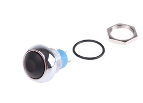 IPR3SAD2101, Miniature Push Button Switch, Momentary, Panel Mount, 13.6mm Cutout, SPST, 28/48V dc, IP67