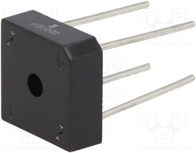 PB1001-DIO, Диодный мост: однофазный, Urmax: 100В, If: 10А, Ifsm: 135А, THT