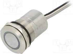 MC22MCSGR, Pushbutton Switches 22mm Norm Clsd SST Grn/Red LED