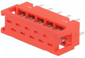 8-215570-0, Conn IDC Connector PL 10 POS 1.27mm Solder RA Thru-Hole Box/Carton