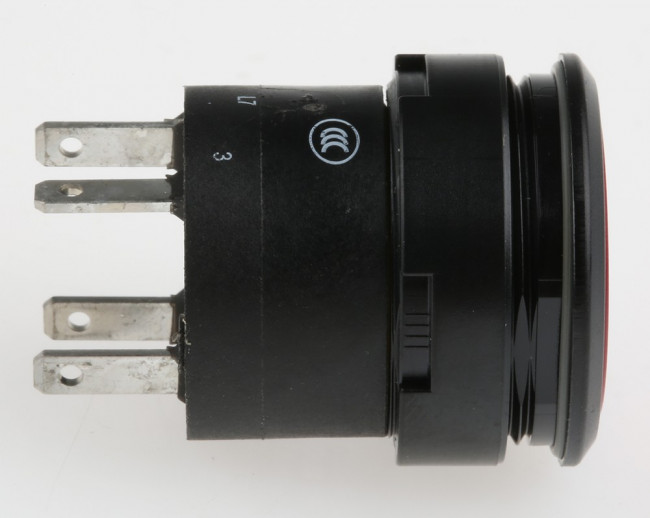 K84-603.4205, 84 Series Illuminated Push Button Switch, Momentary, Panel Mount, 22.5mm Cutout, SPST, 24V dc, IP67