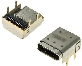 USB3.1 TYPE-C 24PF-038, Разъём USB , 24 контакта