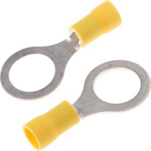 FVWS5.5-12(LF), FV Insulated Ring Terminal, M12 (1/2) Stud Size, 2.6mm² to 6.6mm² Wire Size, Yellow FVWS5.5-12(LF), FV Insulated Ring Terminal, M12 (1/2) Stud Size, 2.6mm² to 6.6mm² Wire Size, Yellow