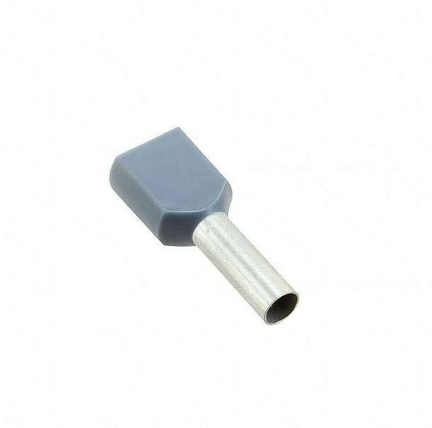 1-966144-0 (DTE04012), Наконечник 2 х 4.0мм² серый