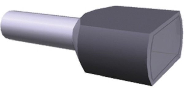 1-966144-0 (DTE04012), Наконечник 2 х 4.0мм² серый