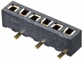 M50-3130645R, PCB Receptacle, Плата - к - плате, 1.27 мм, 1 ряд(-ов), 6 контакт(-ов), Поверхностный Монтаж