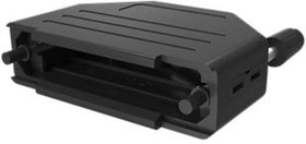 86303641CLF, D-Sub Backshells Snap Plas Strt exit D 50 way shell